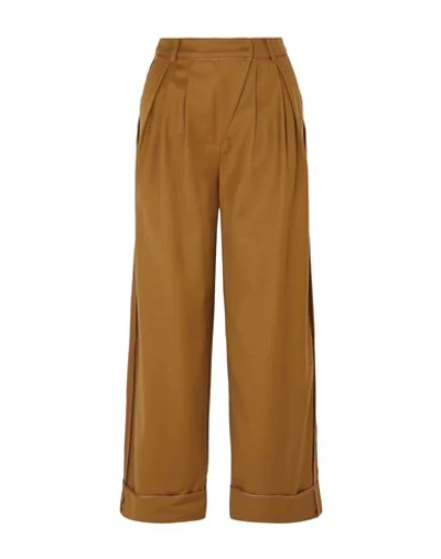Shop Andersson Bell Woman Pants Camel Size M Wool, Polyurethane, Viscose In Beige