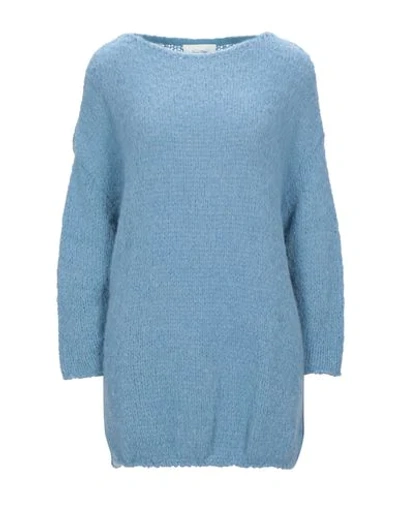 Shop American Vintage Woman Sweater Pastel Blue Size Xs/s Polyacrylic, Alpaca Wool, Merino Wool, Polyamid