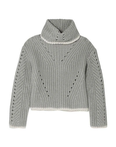 Shop Fendi Turtlenecks In Grey