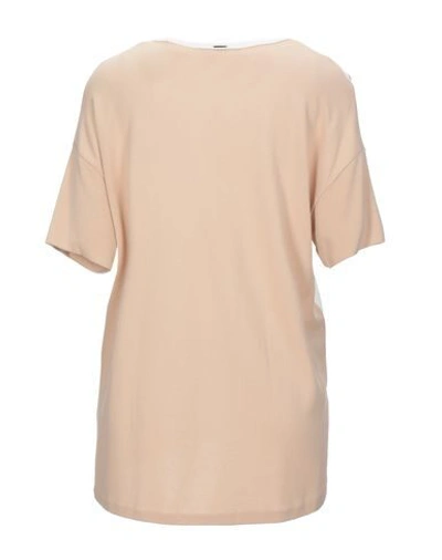 Shop Hugo Boss T-shirts In Pale Pink