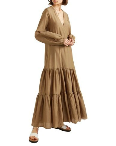 Shop Matin Long Dresses In Military Green