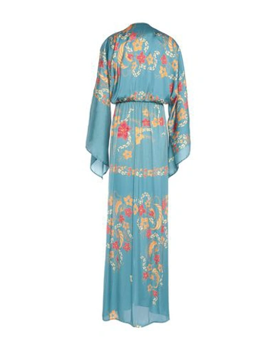 Shop Celia Dragouni Long Dresses In Pastel Blue