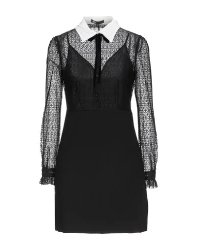 Shop Maje Short Dresses In Black