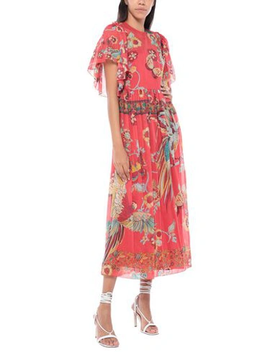 Shop Red Valentino Woman Maxi Dress Red Size 4 Polyester