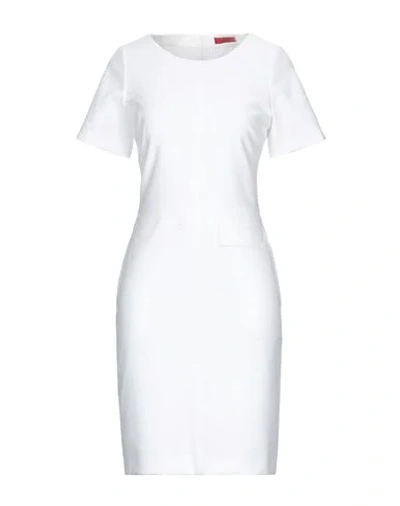 Shop Hugo Boss Short Dresses In White