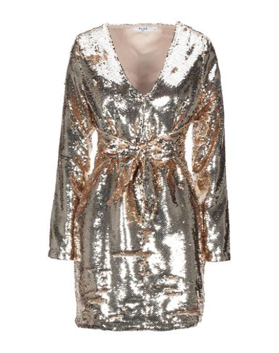 Shop Na-kd Woman Short Dress Gold Size 8 Polyester
