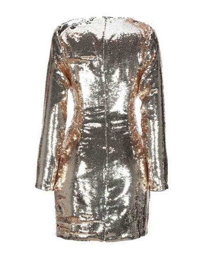 Shop Na-kd Woman Short Dress Gold Size 8 Polyester