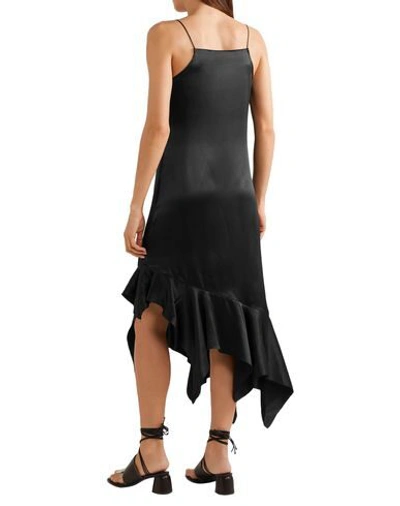 Shop Marques' Almeida Woman Mini Dress Black Size L Silk