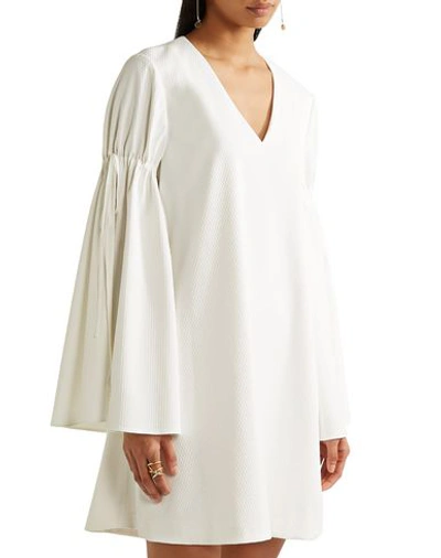Shop Adeam Short Dress In White