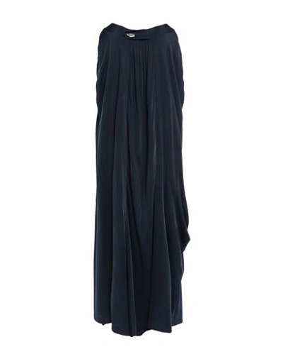 Shop Cavalli Class Long Dress In Dark Blue