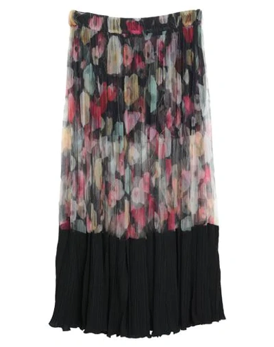Shop Elisabetta Franchi Woman Midi Skirt Black Size 4 Polyamide, Elastane
