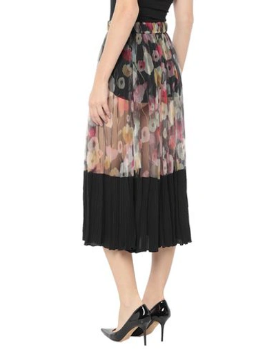 Shop Elisabetta Franchi Woman Midi Skirt Black Size 4 Polyamide, Elastane