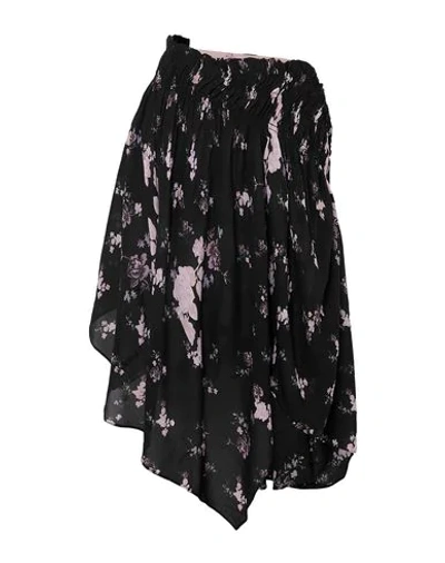 Shop Preen Line Woman Midi Skirt Black Size L Viscose, Rayon