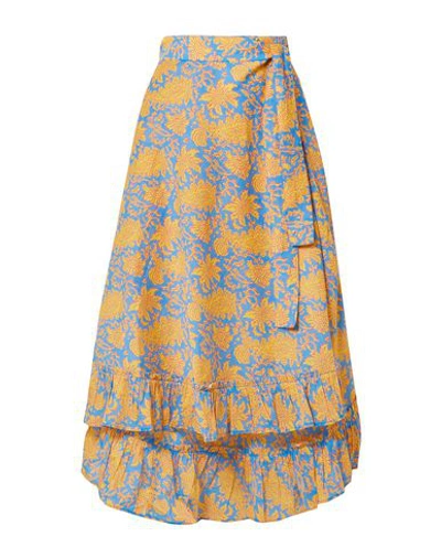 Shop Apiece Apart 3/4 Length Skirts In Azure