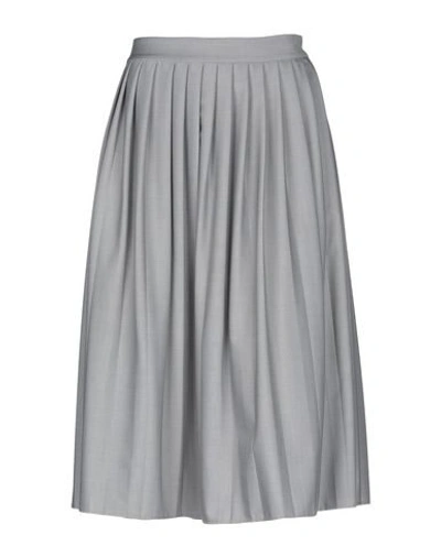 Shop Georgia Alice Woman Midi Skirt Grey Size 8 Polyester, Rayon, Elastane