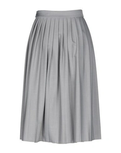 Shop Georgia Alice Woman Midi Skirt Grey Size 8 Polyester, Rayon, Elastane