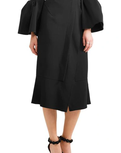 Shop Roland Mouret 3/4 Length Skirts In Black