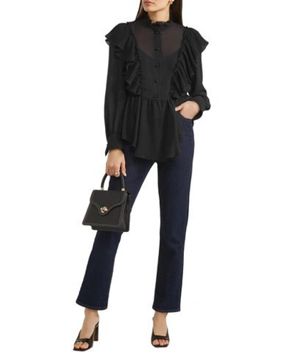Shop See By Chloé Solid Color Shirts & Blouses In Black
