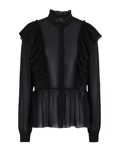 Shop Vero Moda Woman Shirt Black Size S Recycled Polyester, Polyester