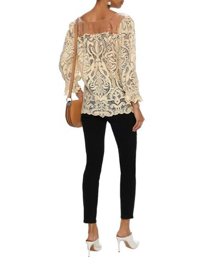 Shop Anna Sui Blouses In Ivory