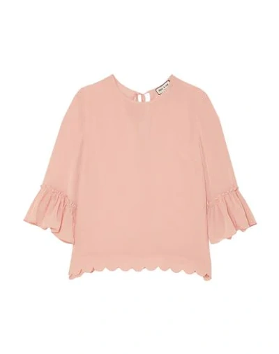 Shop Paul & Joe Woman Top Pink Size 3 Silk