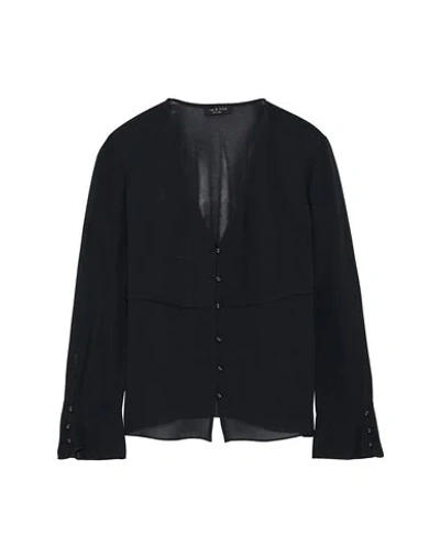 Shop Rag & Bone Solid Color Shirts & Blouses In Black