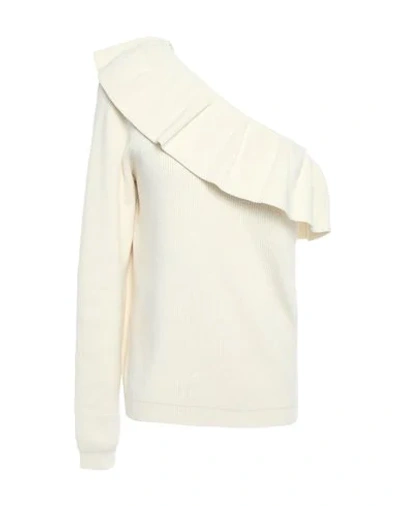 Shop Ganni Sweaters In Ivory