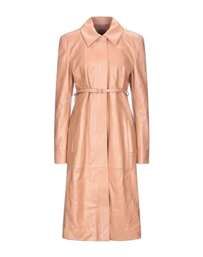 Shop Drome Full-length Jacket In Pale Pink