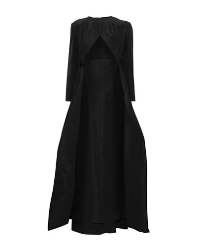 Shop Zac Posen Overcoats In Black