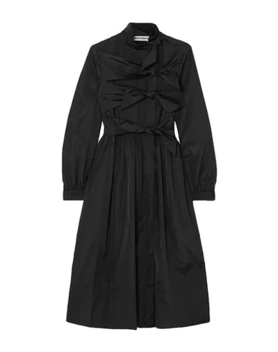 Shop Molly Goddard Woman Overcoat & Trench Coat Black Size 4 Polyester