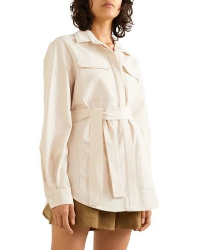 Shop Matin Woman Shirt Beige Size 6 Cotton