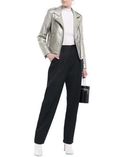 Shop Iro Biker Jacket In Silver