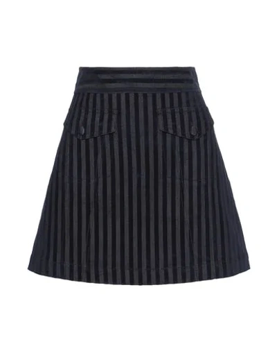 Shop Derek Lam 10 Crosby Denim Skirt In Blue