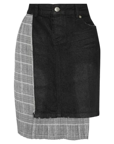 Shop Each X Other Denim Skirts In Black