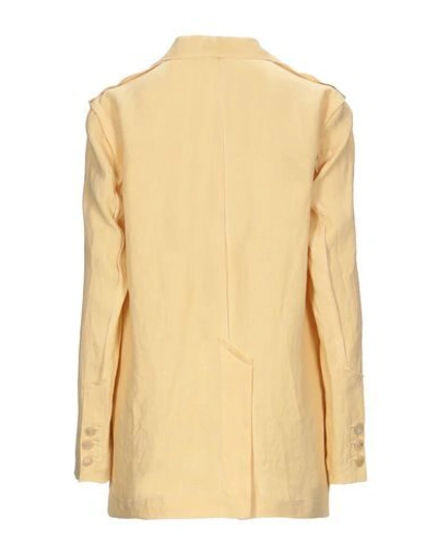 Shop Alysi Suit Jackets In Yellow