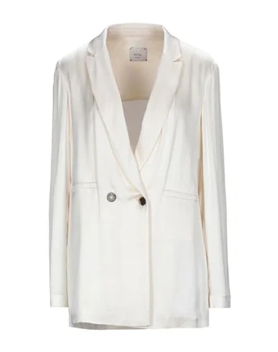 Shop Alysi Suit Jackets In Ivory