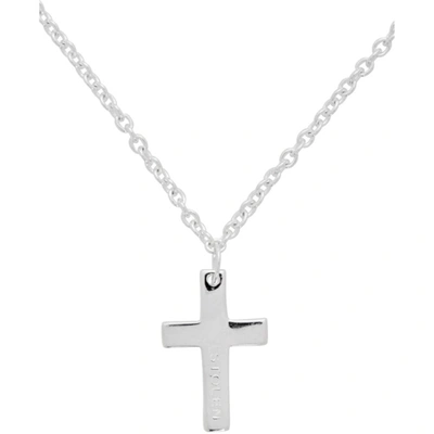 Shop Stolen Girlfriends Club Silver Baby Cross Necklace