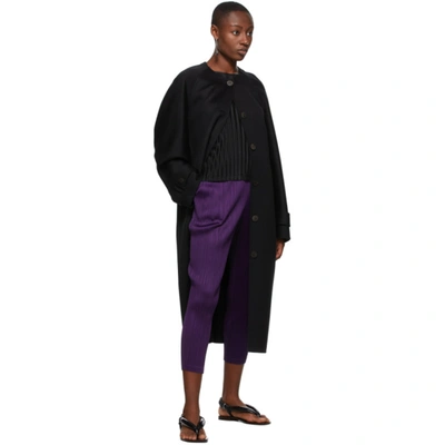 Shop Issey Miyake Pleats Please  Purple Monthly Colors September Trousers In 81 Purple