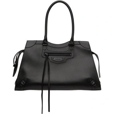 Shop Balenciaga Black Large Neo Classic Top Handle Bag In 1000 Black