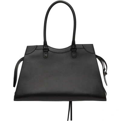 Shop Balenciaga Black Large Neo Classic Top Handle Bag In 1000 Black