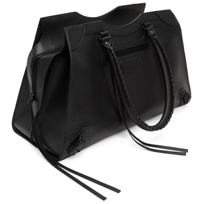 Shop Balenciaga Black Large Neo Classic Top Handle Bag In 1000 Black