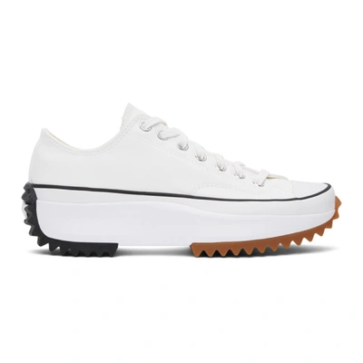 Shop Converse Off-white Run Star Hike Sneakers In Wht/blk/gum