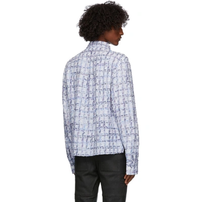 Shop Faith Connexion Purple Tweed Overshirt In 535 Lavende