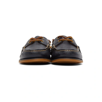 Shop Polo Ralph Lauren Navy Merton Boat Shoe Loafers