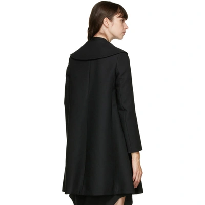 Shop Comme Des Garçons Comme Des Garçons Comme Des Garcons Comme Des Garcons Black Velvet Cross Coat In 1 Black