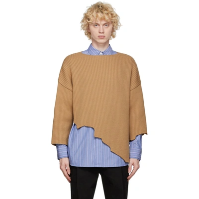 Shop Ader Error Beige Warning Sweater