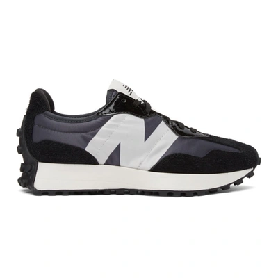Shop New Balance Grey And Black 327 Sneakers