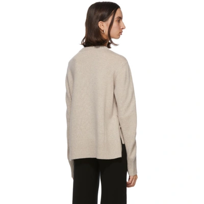 Shop Max Mara S  Taupe Knit Cashmere Getti Sweater In 002 Turtled