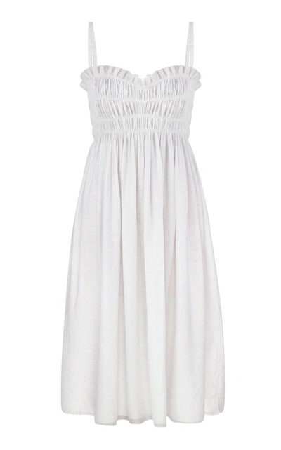 Shop Anna October Anatolia Sleeveless Mini Dress In White