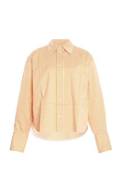 Shop Victoria Beckham Classic Striped Cotton Men's Shirt